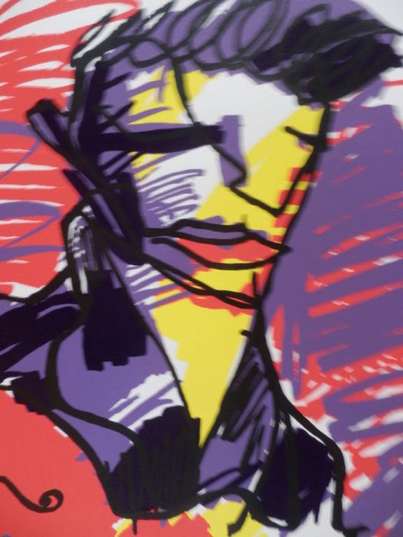 HERMAN BROOD, Gelimiteerde en HANDGESIGNEERDE Zeefdruk  ELVIS kopen? Bied vanaf 150!