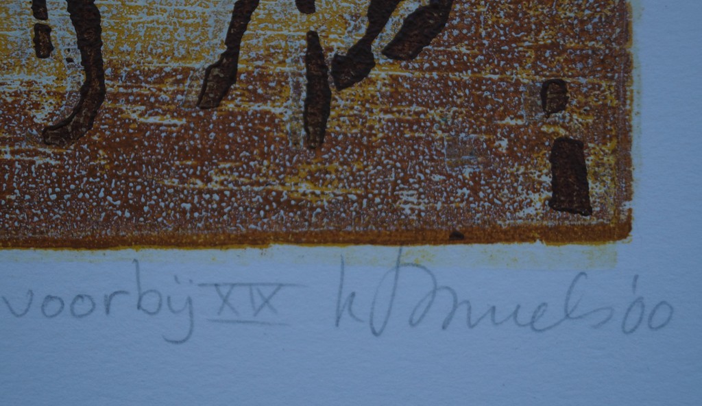 Onbekende kunstenaar - serie van 3 etsen - het millenium voorbij kopen? Bied vanaf 10!