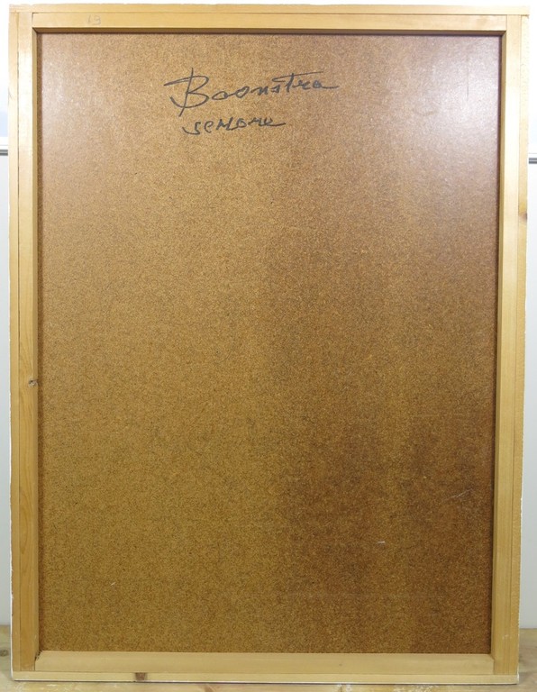 Klaas Boonstra: Olieverf op hardboard, Zonder titel - Ingelijst kopen? Bied vanaf 200!