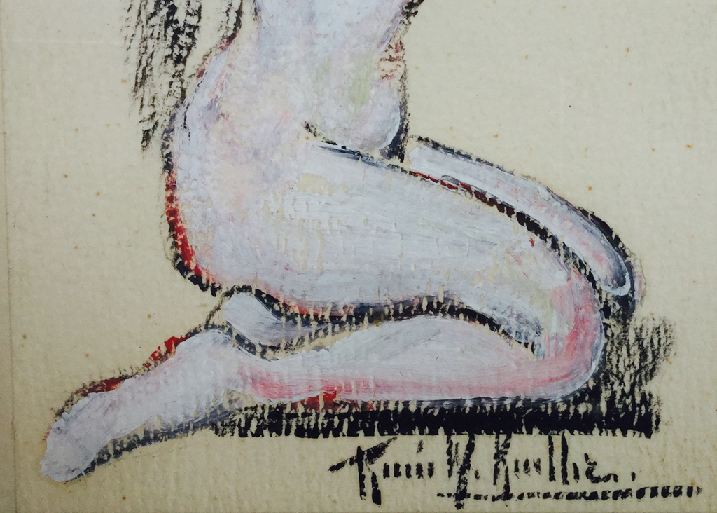 Renée Keuller (1899-1981)Naakt krijtschetsen-Gesigneerd-Leerling van James Ensor kopen? Bied vanaf 1!