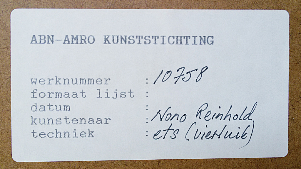 Nono Reinhold - Quadriptych, aquatint ets vierluik (ingelijst, zeer groot) kopen? Bied vanaf 95!