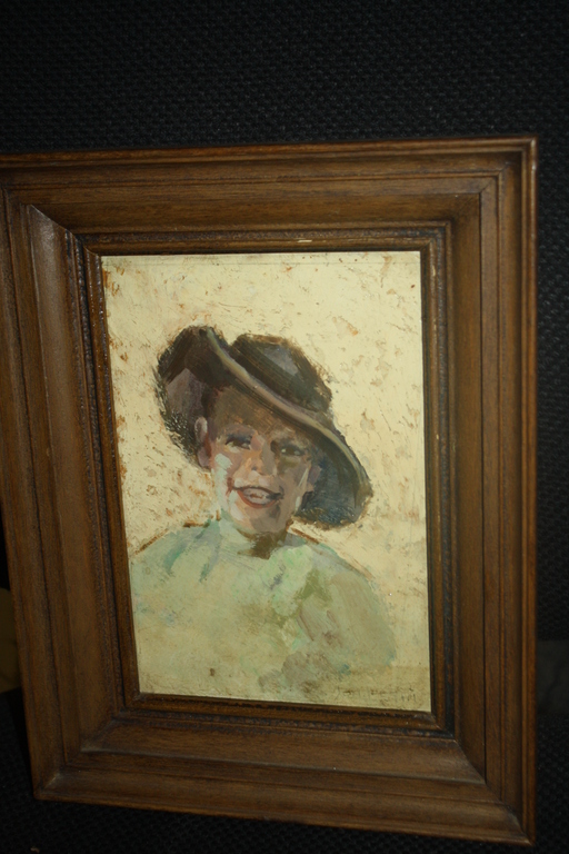 JOHANNES PETRI 1890-1972 - LACHEND MEISJE kopen? Bied vanaf 55!