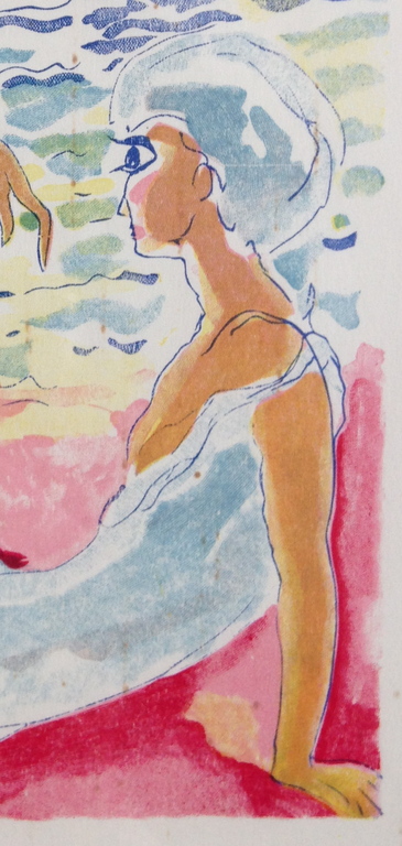 Kees van Dongen, Originele houtgravure uit 1955 kopen? Bied vanaf 1!