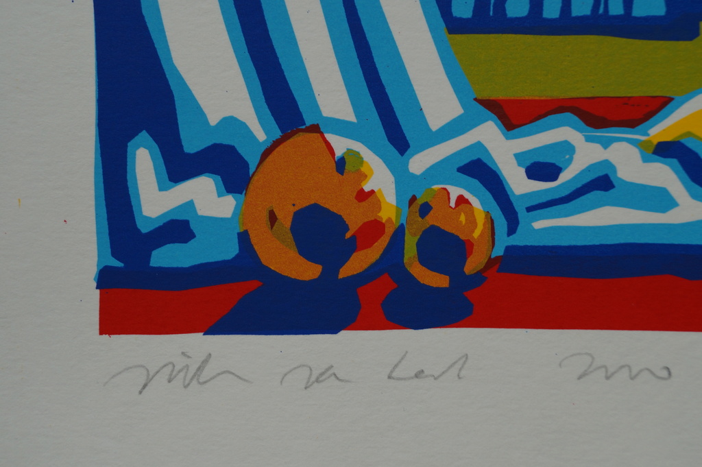 Willem van Hest - gesigneerde zeefdruk - stilleven kopen? Bied vanaf 18!