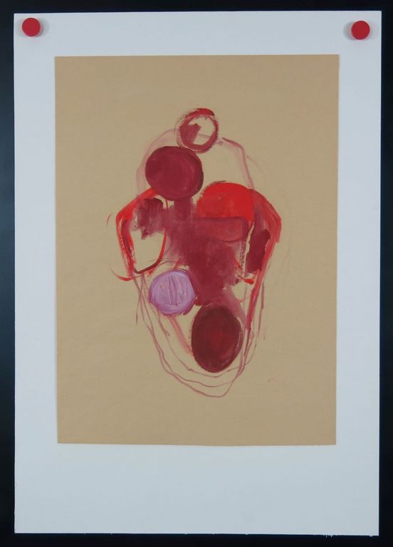 Marga Volman: Gouache op papier, Zonder titel kopen? Bied vanaf 1!