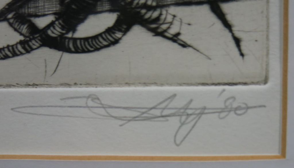Onbekend gesigneerd: Ets, Drieluik, Sprookje voor volwassenen -Ingelijst kopen? Bied vanaf 1!