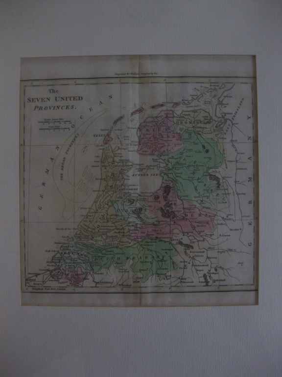 Kopergravure The Seven United Provinces - Uitgegeven en vervaardigd door William Darton voor Walker's atlas te 1802 kopen? Bied vanaf 1!