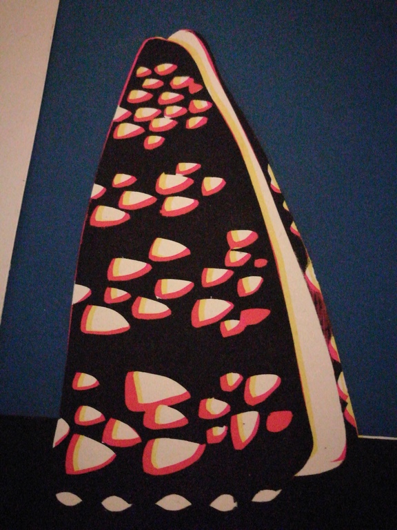 Ad van Dijk: zeefdruk (?), schelpen kopen? Bied vanaf 20!