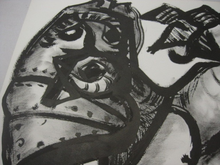 Zeldzaam Zwart "Xana 2" Aquarel Quintus Jan Telting 1931-2003 gesigd kopen? Bied vanaf 1!