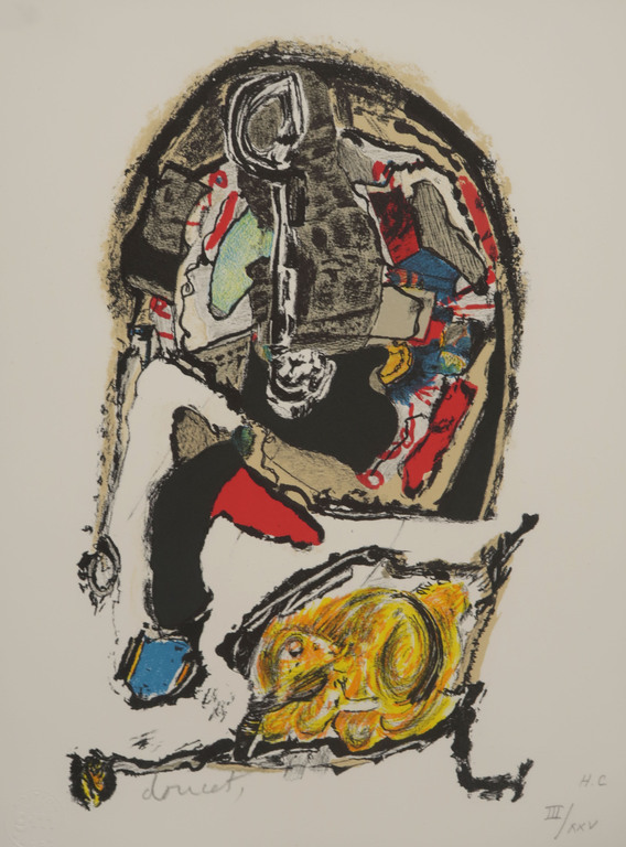 Jacques Doucet: Litho, Traces du quotidien III verkocht voor € 50!