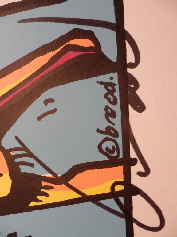 HERMAN BROOD, Gelimiteerde en HANDGESIGNEERDE Zeefdruk  SPOELT U MAAR kopen? Bied vanaf 25!