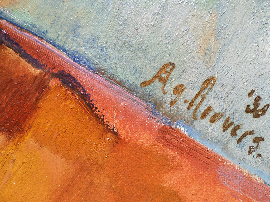 A. Roovers - Bloemstilleven, maroufle (mooi ingelijst) kopen? Bied vanaf 1!