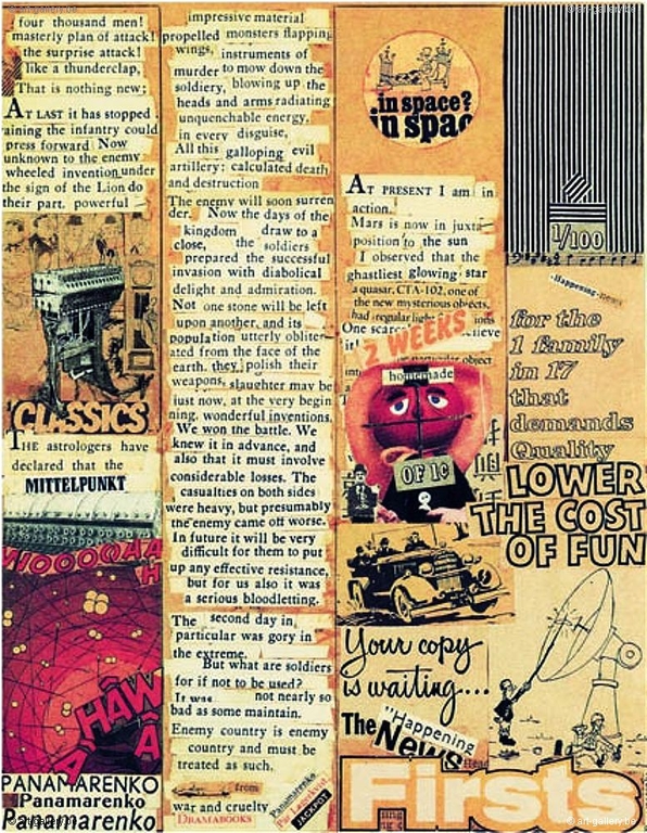 Panamarenko, In Space, Litho en Collage 2003, handgesigneerd kopen? Bied vanaf 399!