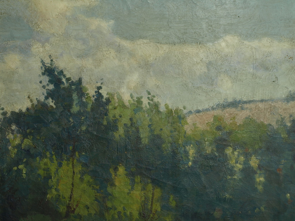 HAN KRUG (1890-1977) - Olieverf op doek – Landschap – Gesigneerd - ca 1935 kopen? Bied vanaf 50!