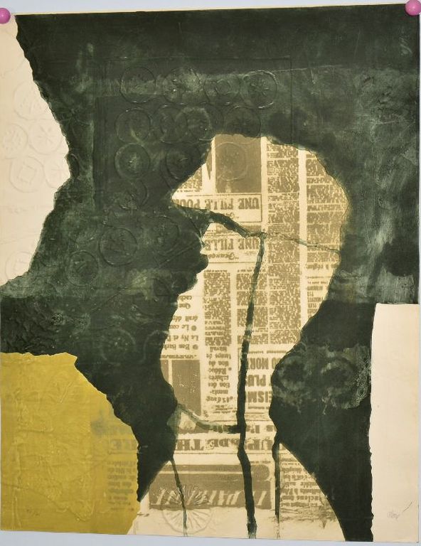 Antoni Clavé: Litho met reliefdruk, De man en de reus verkocht voor € 220!