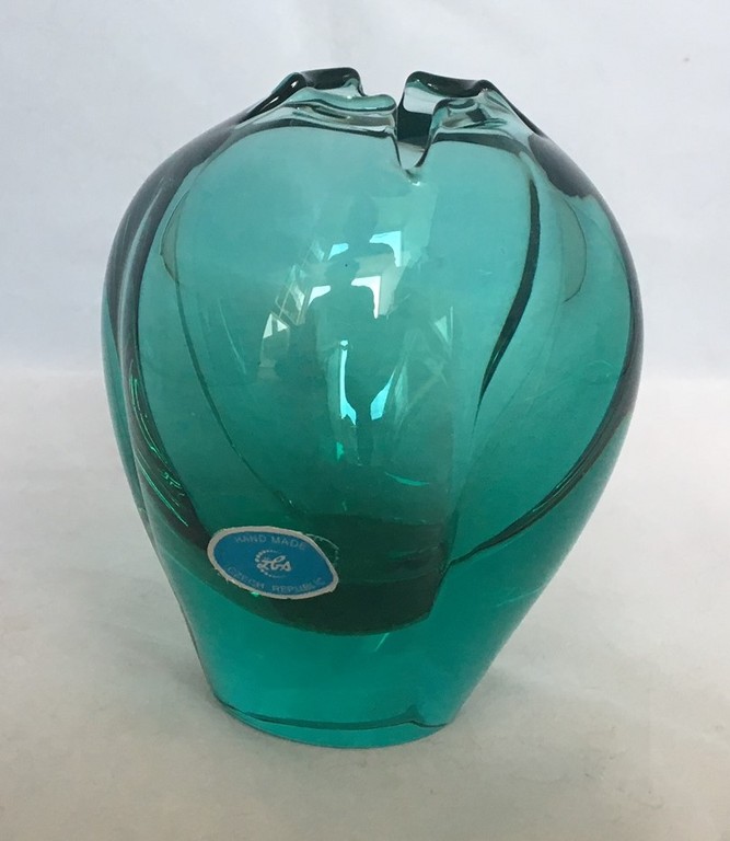 Miloslav Klinger voor Zelezny Brod Sklo - Groen vaasje kopen? Bied vanaf 30!