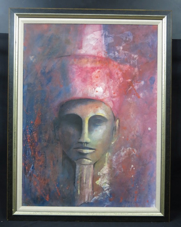 Gerda Onnes: Aquarel, Farao - Ingelijst kopen? Bied vanaf 1!