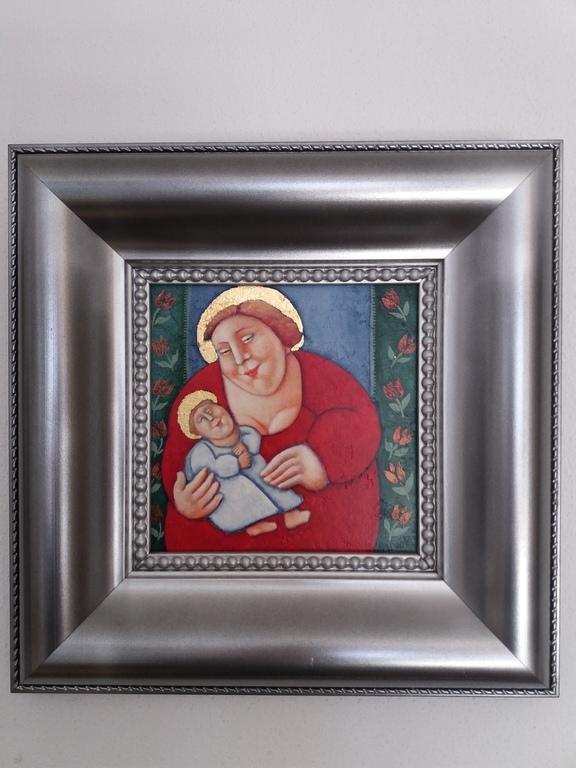 Ada Breedveld acryl op linnen titel Family affairs uit 2001 met certificate verkocht voor € 270!