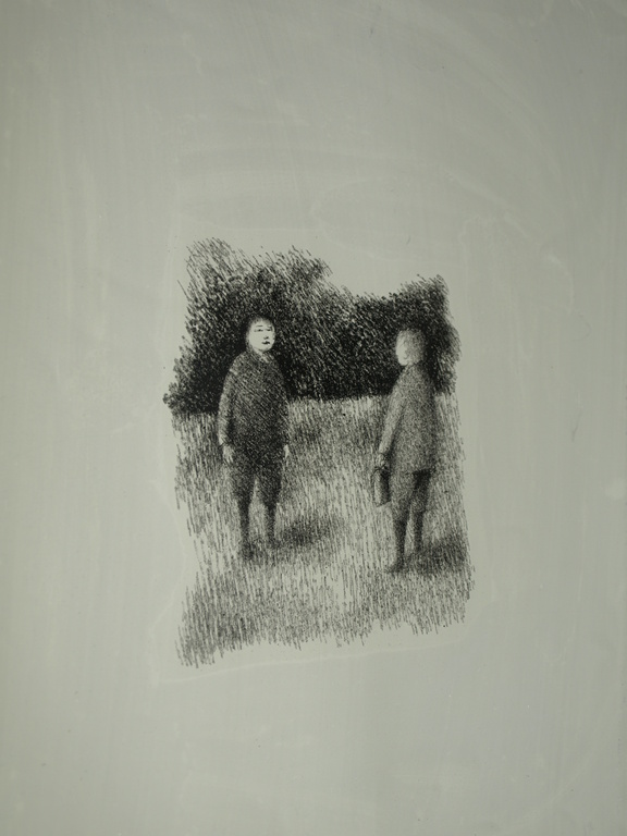 METTEN KOORNSTRA  (1912-1978) – Originele drukplaat lithopers 2 – ca 1975 kopen? Bied vanaf 35!