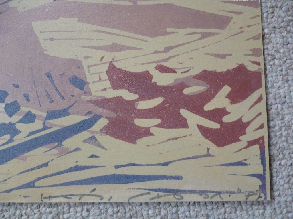 Hein Stork - kleurenlinosnede - Scandinavische kust kopen? Bied vanaf 125!