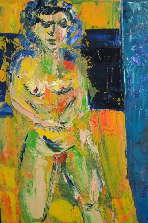 Franca Muller Jabusch: Olieverf op doek, Lelievrouw kopen? Bied vanaf 50!