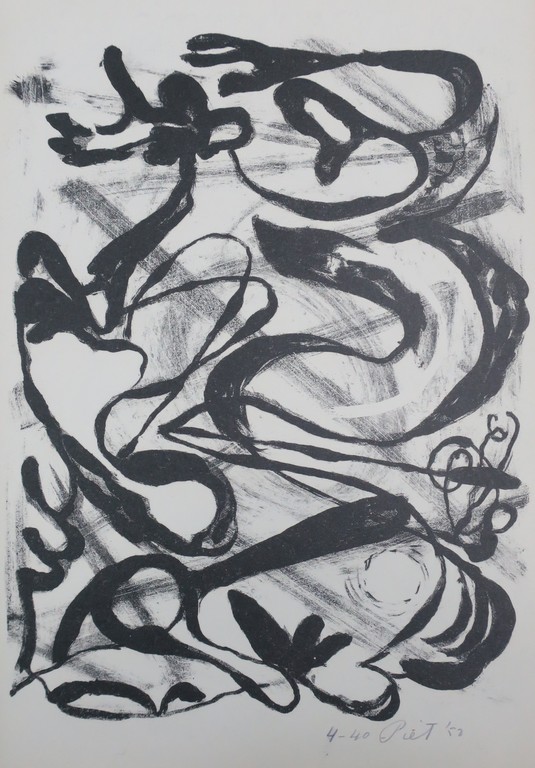 Piet van Stuivenberg: Litho, Zonder titel (Creatie 1952) kopen? Bied vanaf 1!