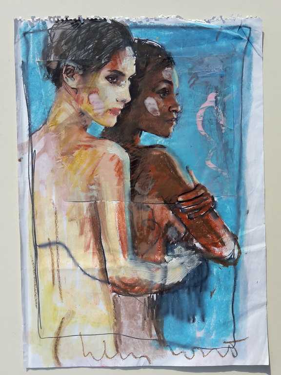 Peter Klashorst - Beauties - origineel werk op papier kopen? Bied vanaf 1!