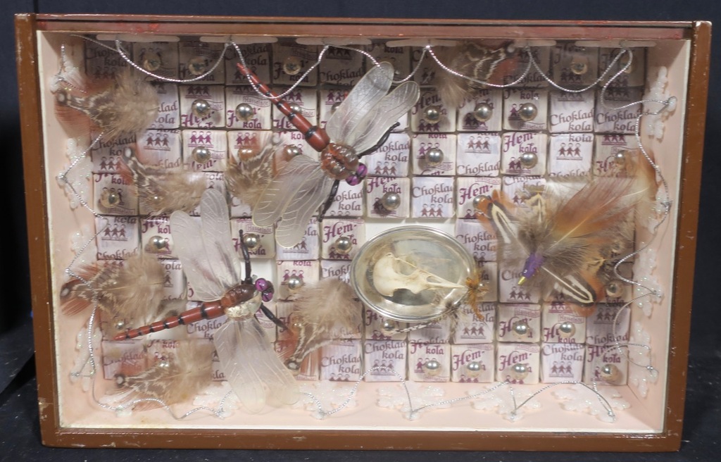 Pamela Schellekens: Gemengde techniek met schedeltje, Z.T. - Ingelijst kopen? Bied vanaf 35!