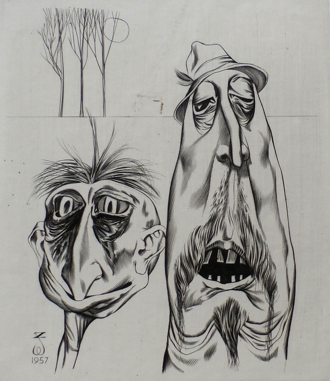 Wim Zwiers - Kopergravure - 1957 verkocht voor € 35!