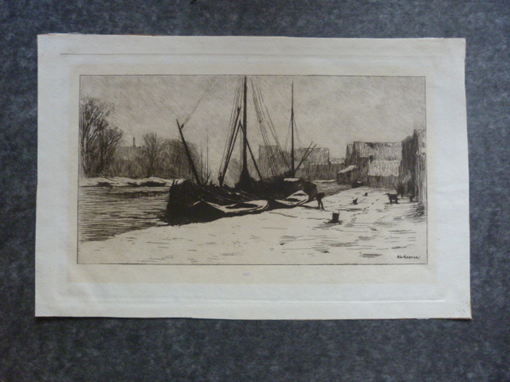 Anton L. Koster  -  twee etsen. kopen? Bied vanaf 1!