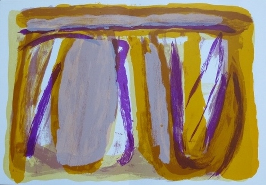 Bram van Velde, litho, + catalogus, 1976, Galerie Maeght verkocht voor € 75!