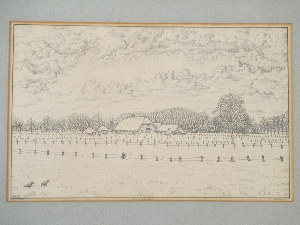 Rudolf Bremmer, Sneeuw op het land, Litho kopen? Bied vanaf 50!