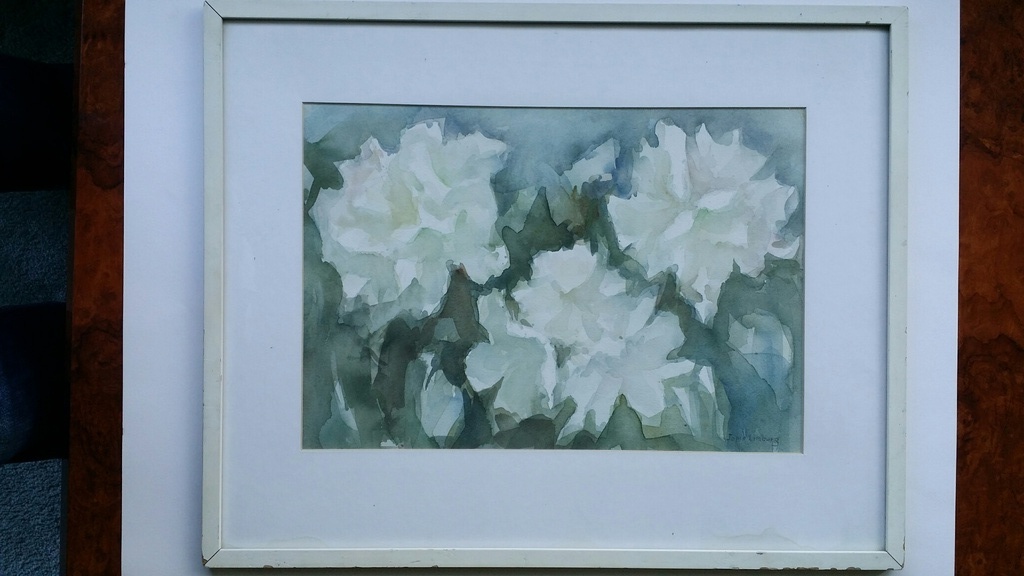 Jopie Limburg, Aquarel, Bloemen kopen? Bied vanaf 30!
