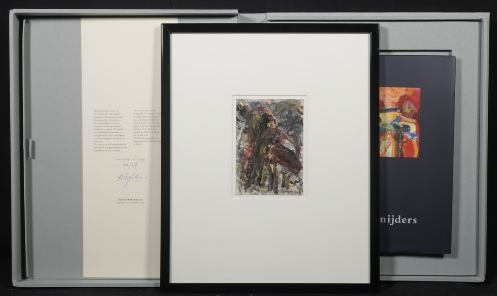 Bijzondere uitgave: Monografie Ad Snijders + Origineel werk in gemengde techniek verkocht voor € 80!