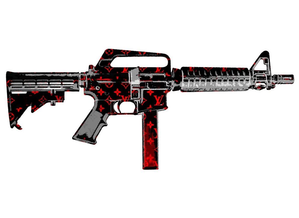 DEATH NYC Lithografie "M16 RED" 2013 kopen? Bied vanaf 25!