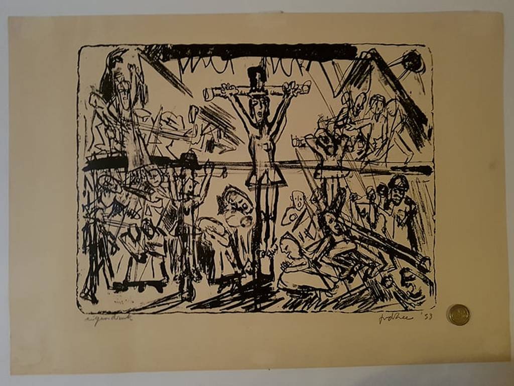 Kruiziging van Christus 1953 door Jan van der zee( 1898-1988) kopen? Bied vanaf 85!