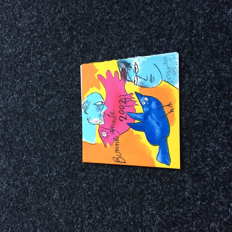 Originele Corneille Kerst kaart zeefdruk, 2001 kopen? Bied vanaf 1!