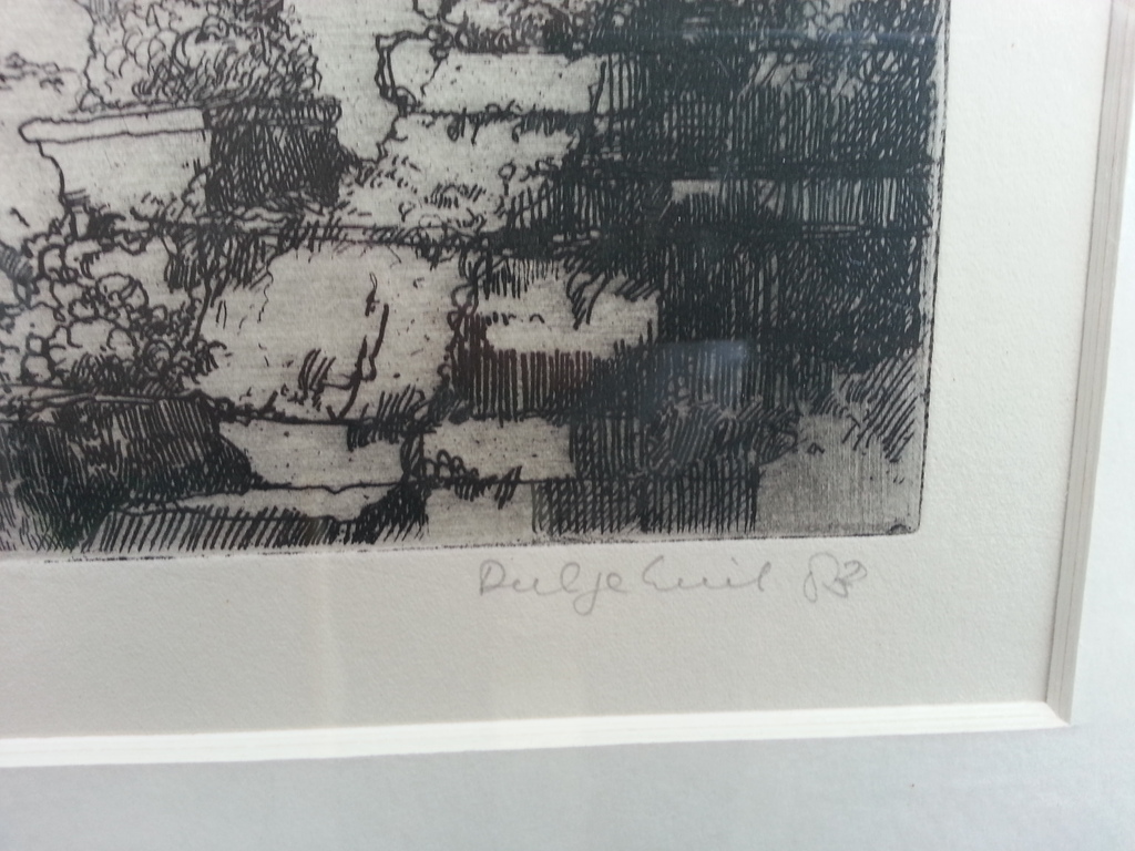 Dirkje Kuik - ets 35/100, gesigneerd, getiteld en gedat. '83 (ingelijst) kopen? Bied vanaf 99!