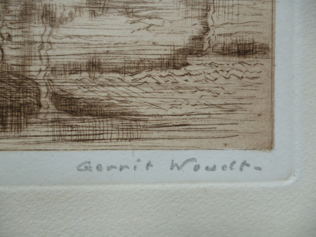 Gerrit Nicolaas Woudt - ets - Molen De Oude Zwan kopen? Bied vanaf 35!