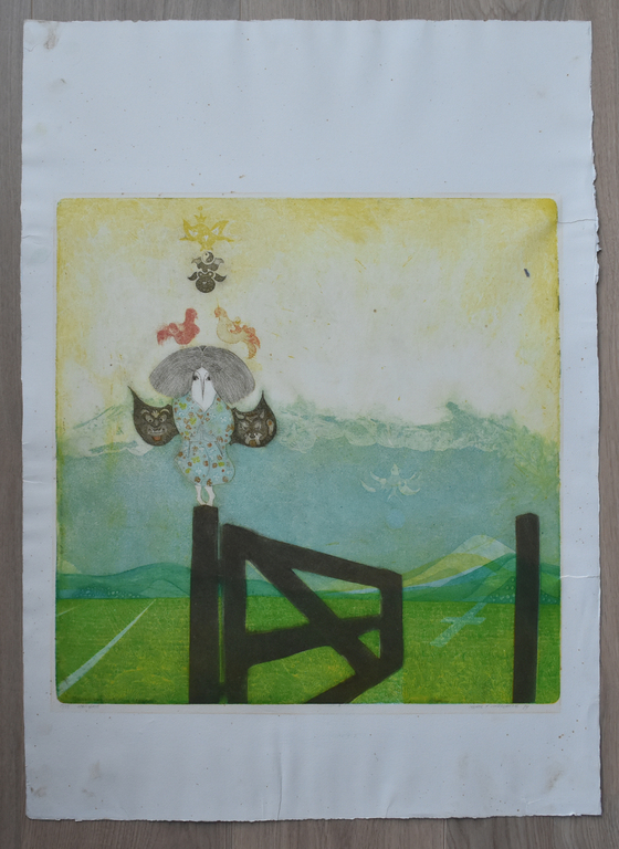 Michel F. van Overbeeke, ets # OPEN GATE, 1974 # oplage 25, gesigneerd/genummerd kopen? Bied vanaf 89!