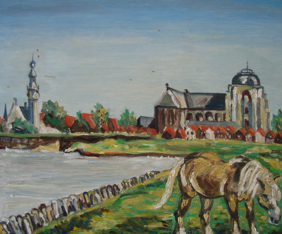 Coks Pijnacker Hordijk - Gezicht op Veere verkocht voor € 100!
