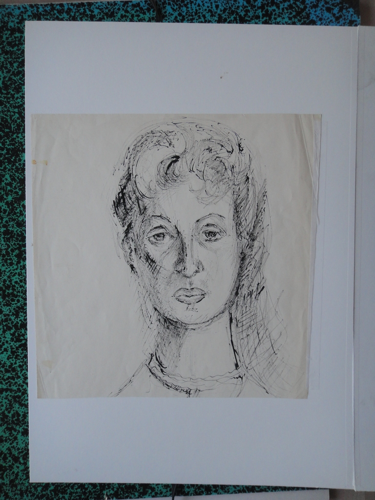 Gerard Schäperkötter , tekening, portret van vrouw kopen? Bied vanaf 1!