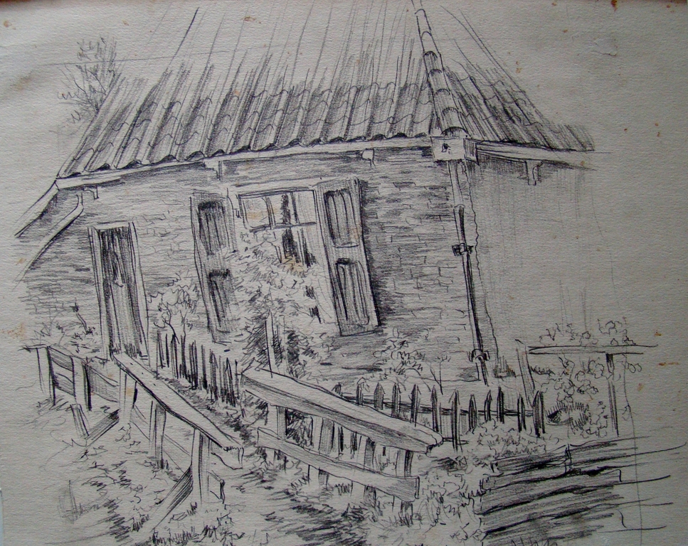 AcheterJob Frese (1914-1986) - Landschap / stad Amsterdam - 7 tekeningen lot 4? Enchérissez de 50!