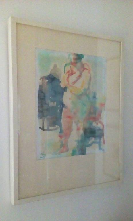 Arie Schouten: Naaktstudie, ingelijst kopen? Bied vanaf 1!