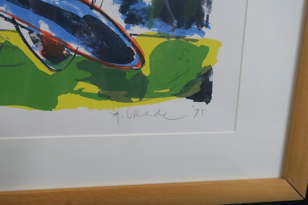 Anton Vrede: Litho, Moving targets - Ingelijst (Groot) kopen? Bied vanaf 50!