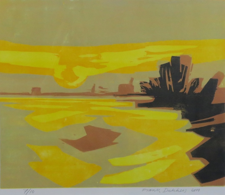 Frank Dekkers: Zeefdruk, Z.T. - Ingelijst kopen? Bied vanaf 35!