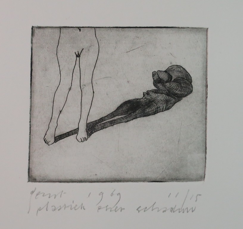 Geurt van Dijk: Ets, Plastiek met schaduw kopen? Bied vanaf 35!