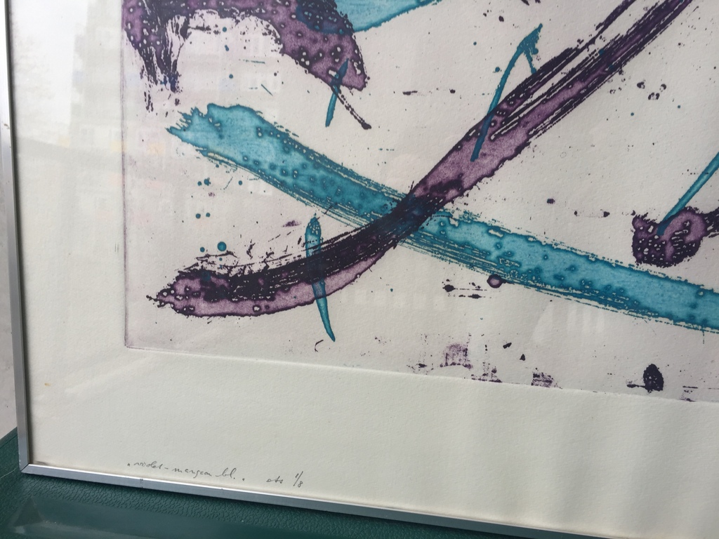 Peter Cox - Ets 1/8 (59 x 47 cm) 1982 - Violet mangaan blauw kopen? Bied vanaf 1!