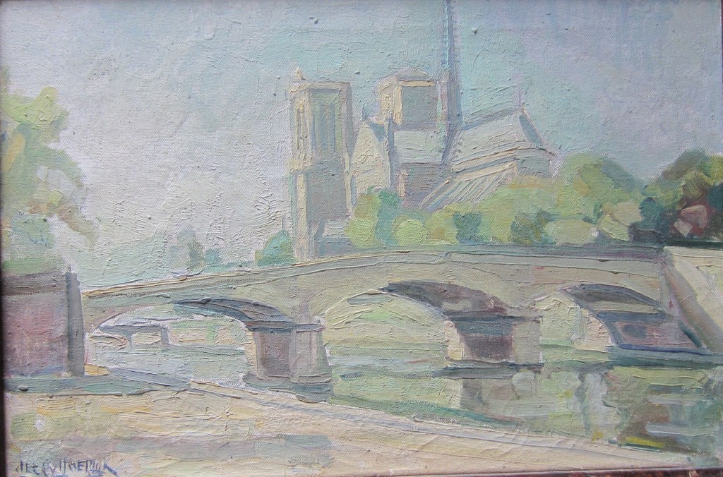 Cees van Ijssedijk Olie op doek Parijs kopen? Bied vanaf 1!