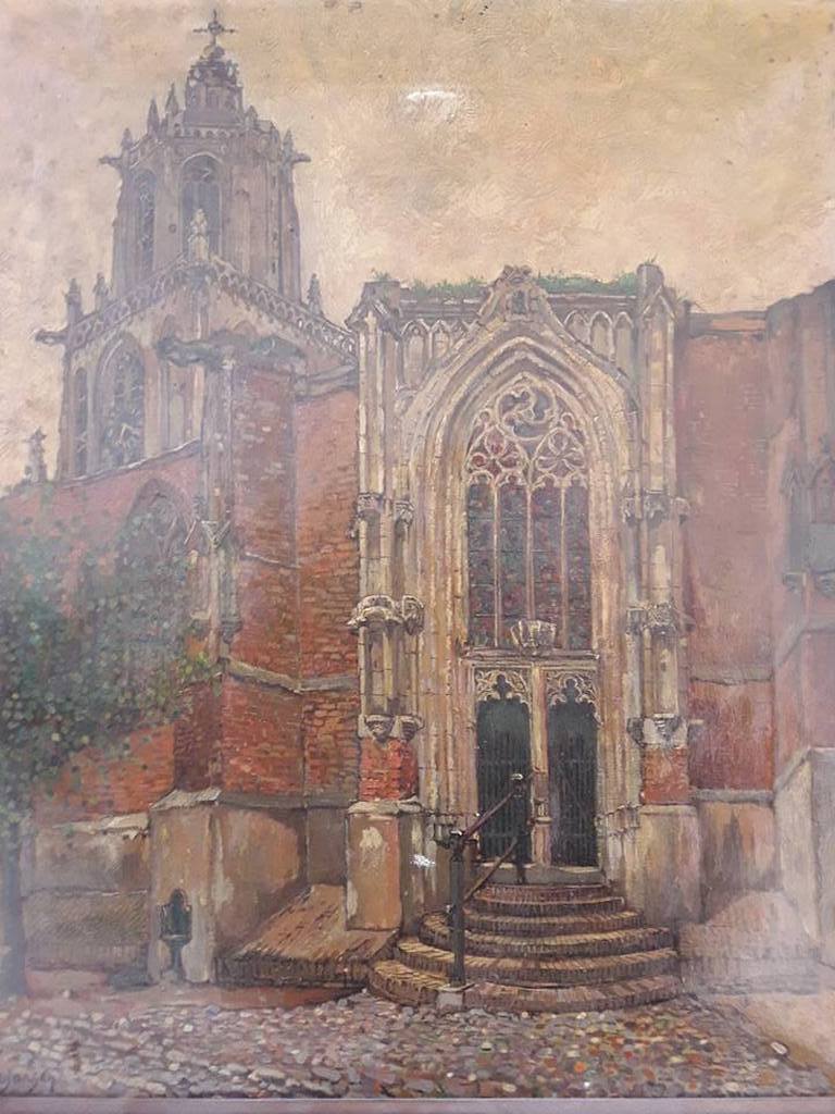 Dirk Jansen (1913 - 1951), Kerkingang. kopen? Bied vanaf 99!